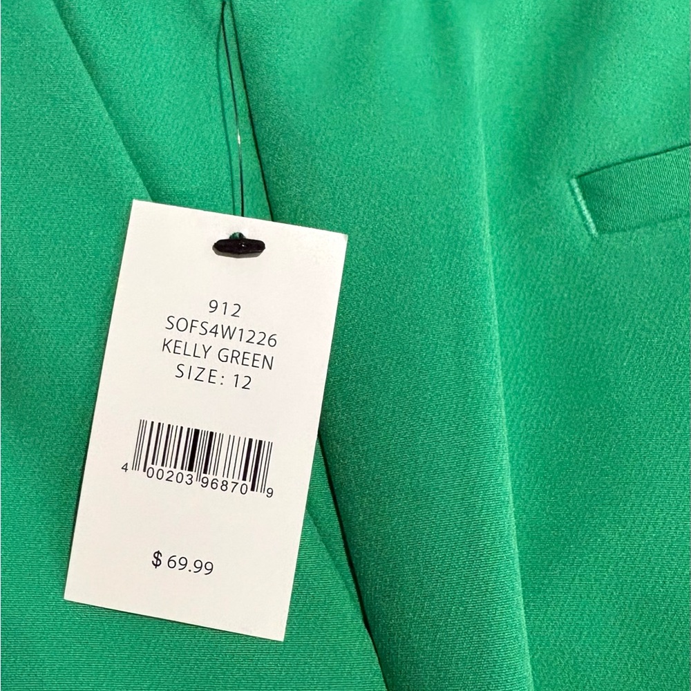 Saks Fifth Avenue Vibrant Green Flat Front Shorts